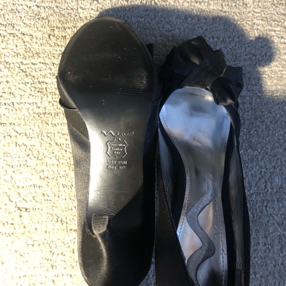 NINA Satin Open Toe Heels - Picture 4 of 5